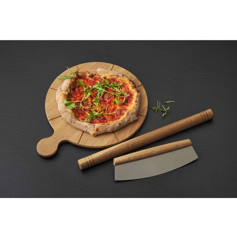 Morsø Pizzaskærebræt med riller Foresta 45 x 35 x 1,9 cm Eg