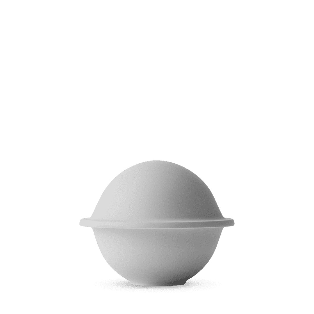 Chapeau Bonbonniere Ø16 cm lys grå porcelæn