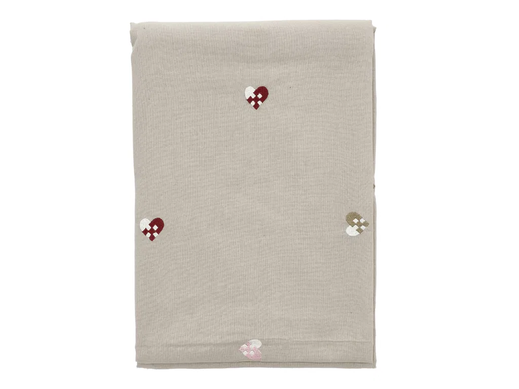 Södahl Christmas Hearts Embroidery Juledug 140 x 320 cm Rose