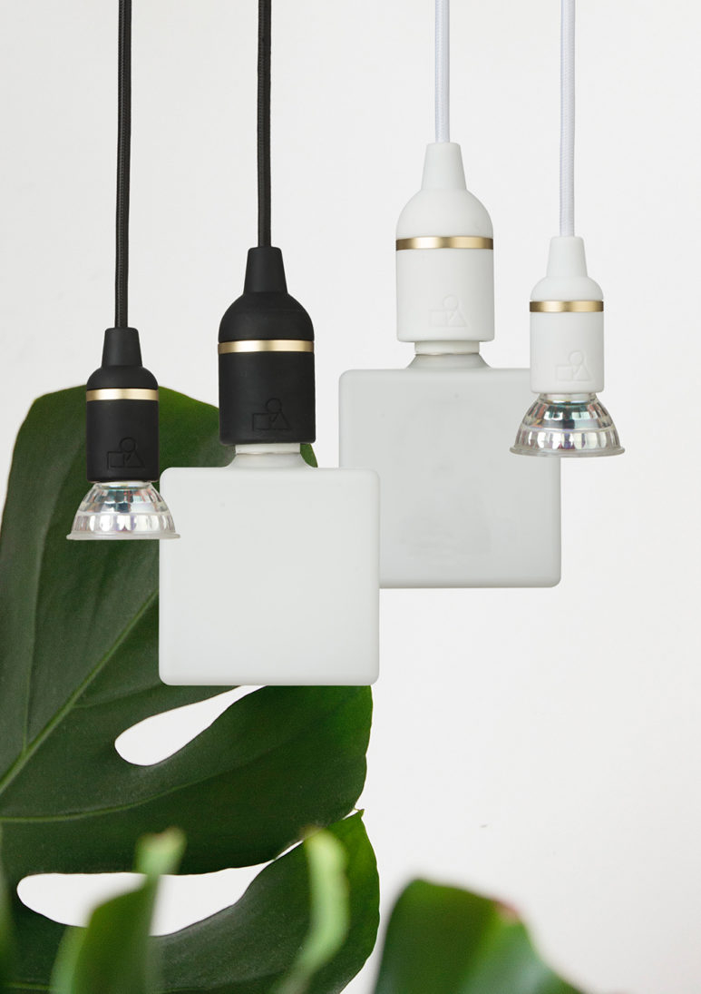 Cover Up Pendant lampe & fatning, Hvid GU10*