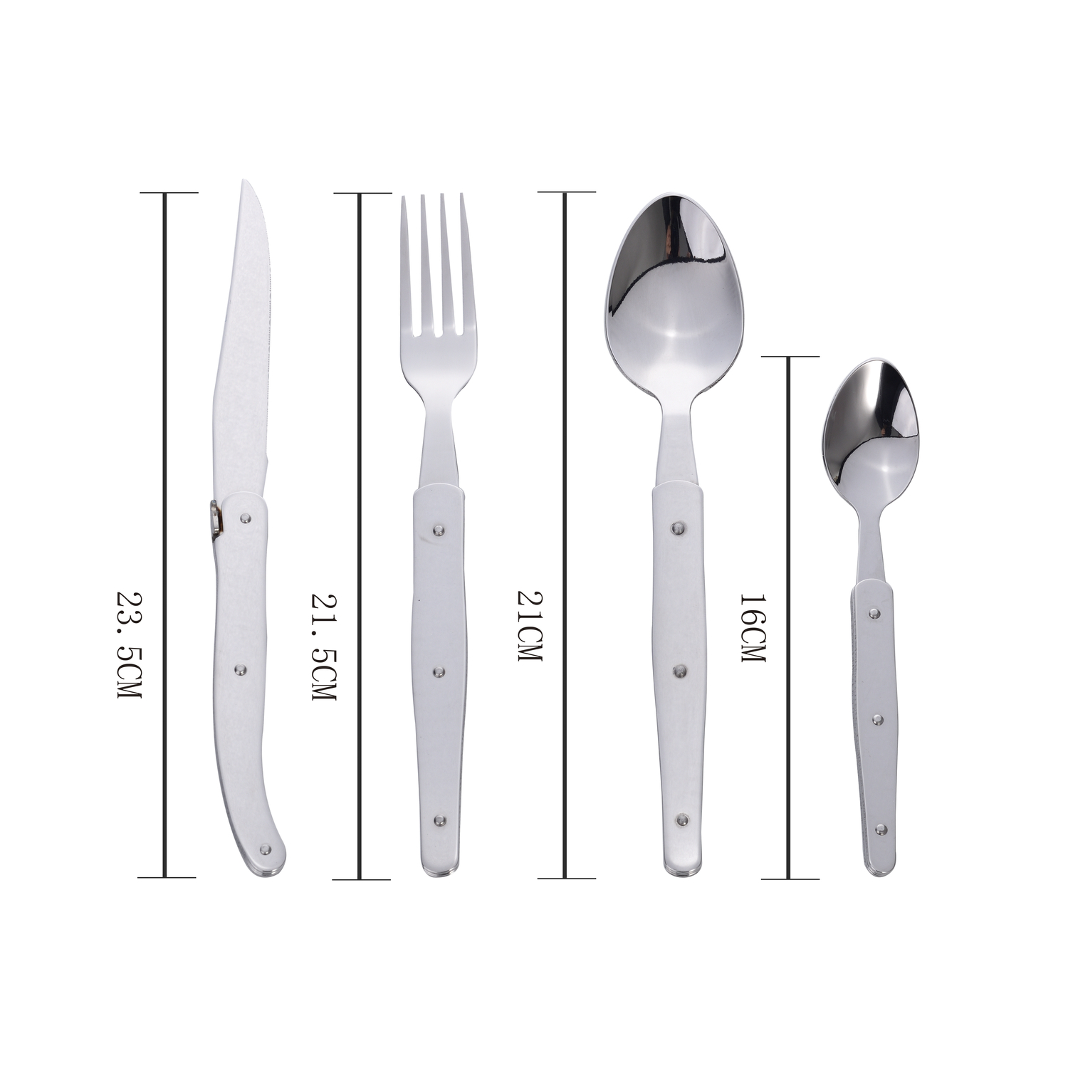 Laguiole Mod bestiksæt i stål 16 dele