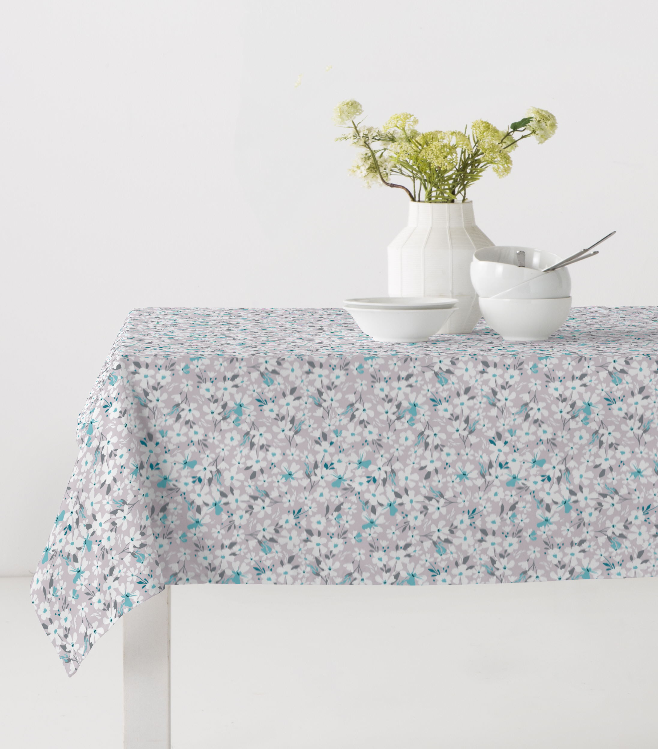 Akryldug med antislip - Neta grå - i metermål