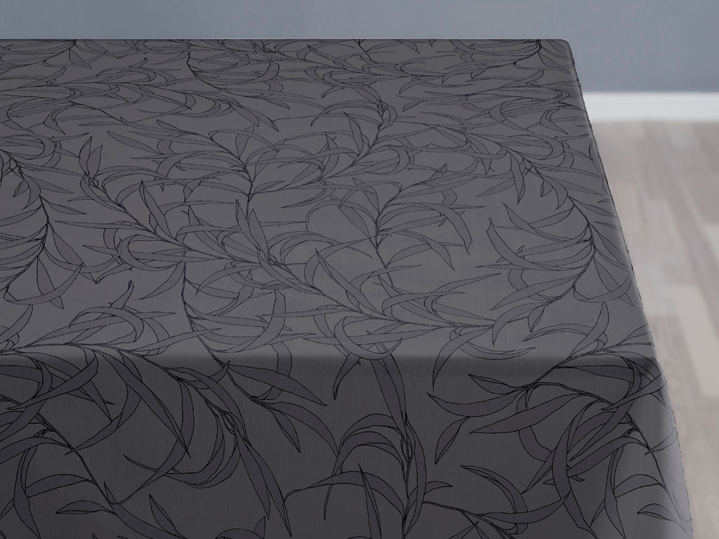 Södahl Dug Breeze damask, Ø160 cm, grey*