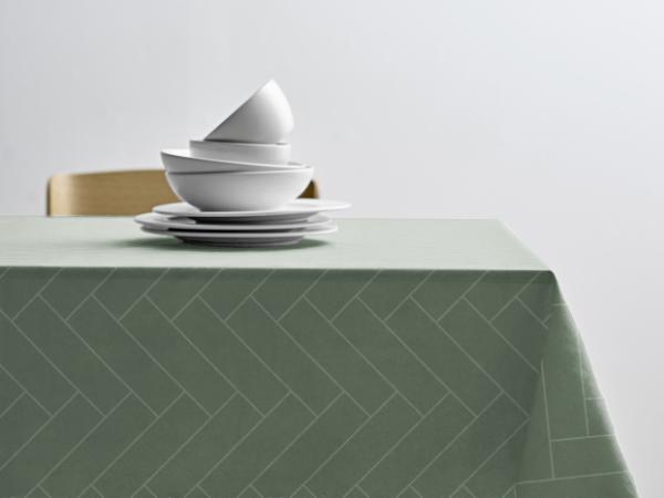 Södahl Tiles Akryldug m. antislip 140 cm Hedge Green - i metermål