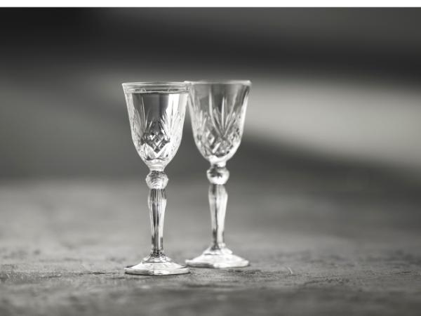 Lyngby Glas Krystal Melodia Snapseglas 5 cl 4 stk.