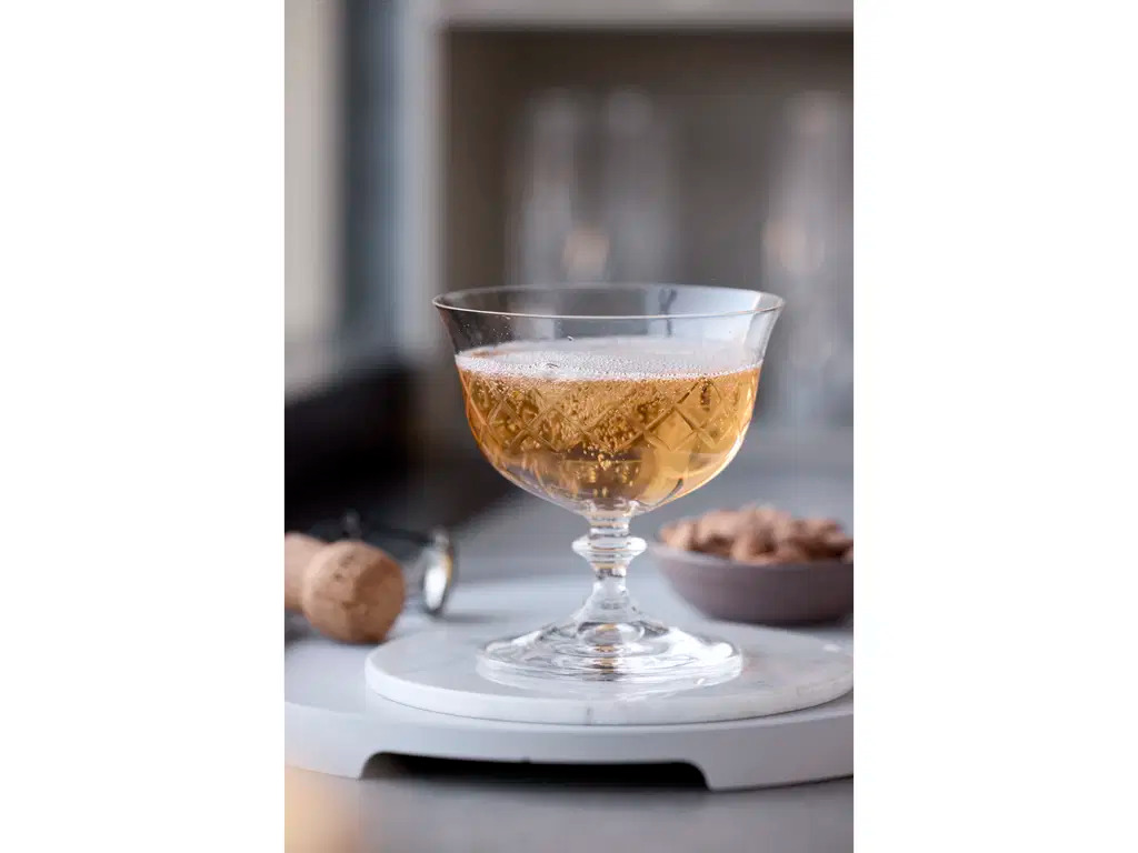 Lyngby Glas Eaton Champagneskål 28 cl 2 stk.