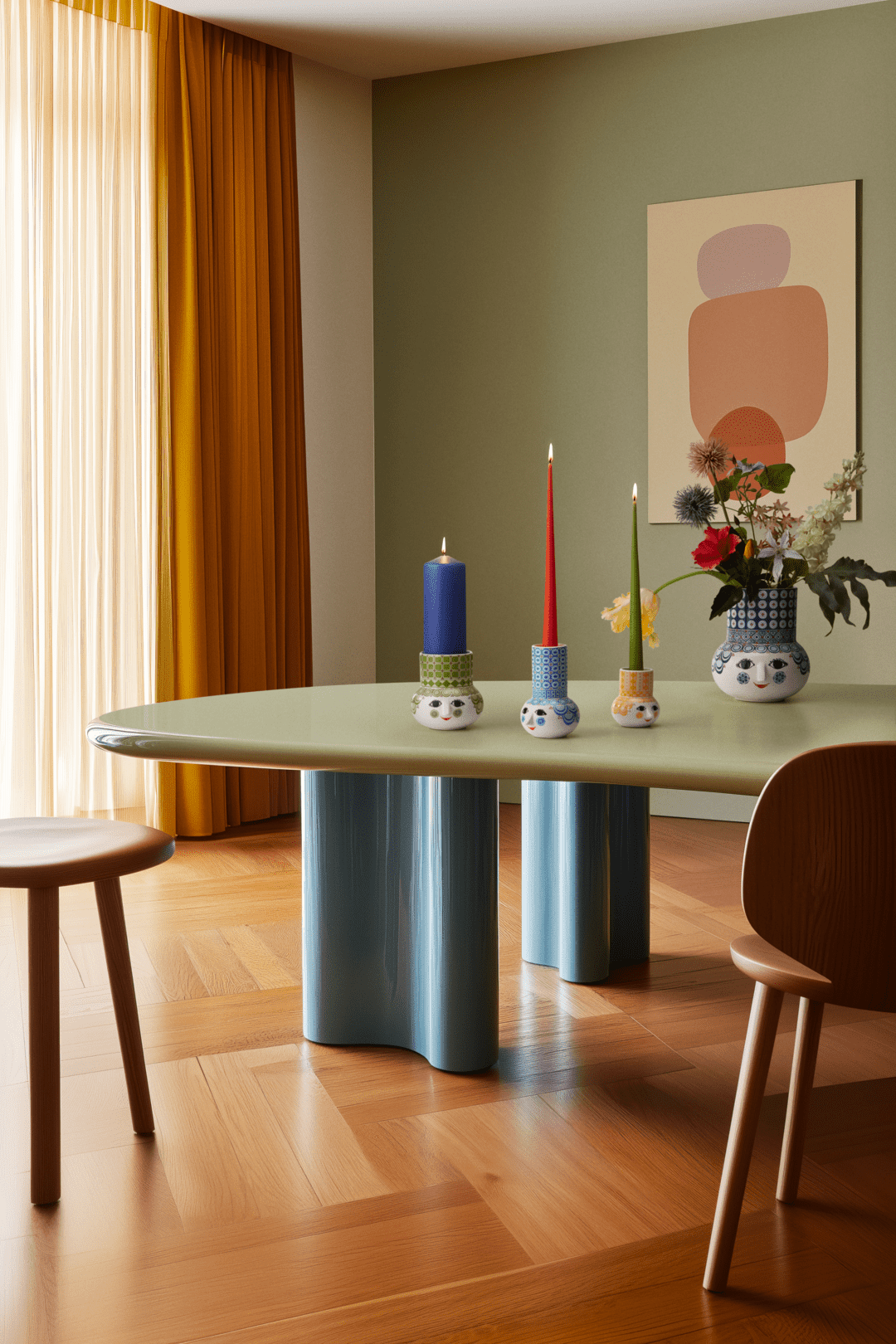 Wiinblad Olga Bloklysestage H12 grøn