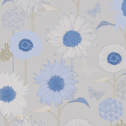 Akryldug med antiskrid – Sunflower Bel Air – Notes by Susanne Schjerning