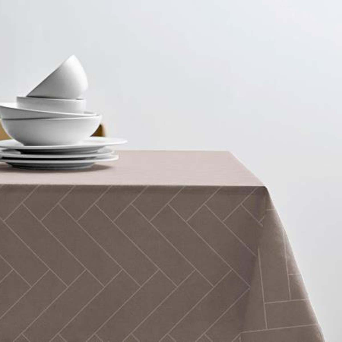 Södahl Tiles Akryldug med antiskrid 140 cm Taupe - i metermål