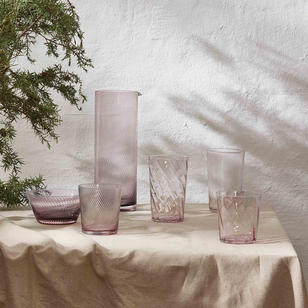 RAW Unique swirl skål Ø: 12,5 cm pink