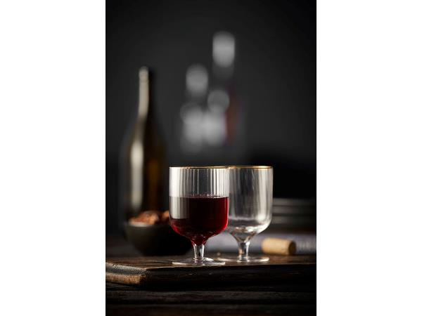 Lyngby Glas Palermo Gold Vinglas 30 cl 4 stk.