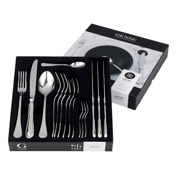Gense Oxford Bestiksæt 16 dele Blank stål