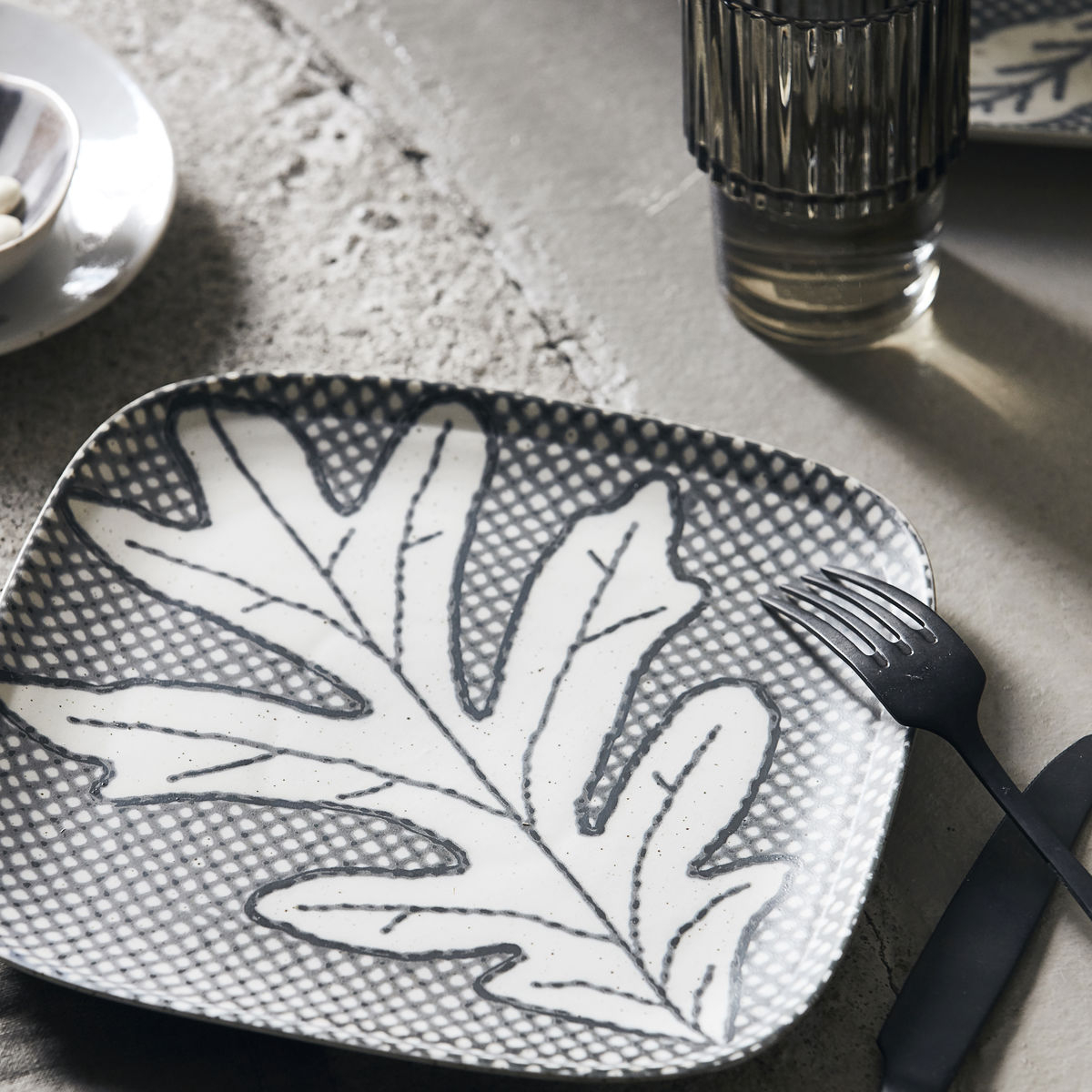 Chestnut tallerken, Grå/Blå