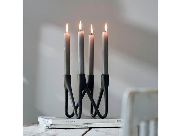 Morsø Roots Lysestage 4 arme Sort