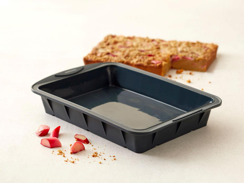 Blomsterbergs Bageform 39 x 25,7 x 6 cm Grå Silikone