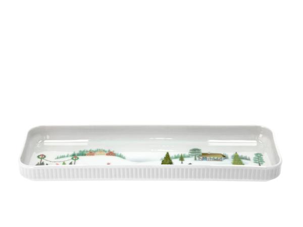 Pillivuyt Vinter Fad rektangulært 36 x 12 cm Hvid