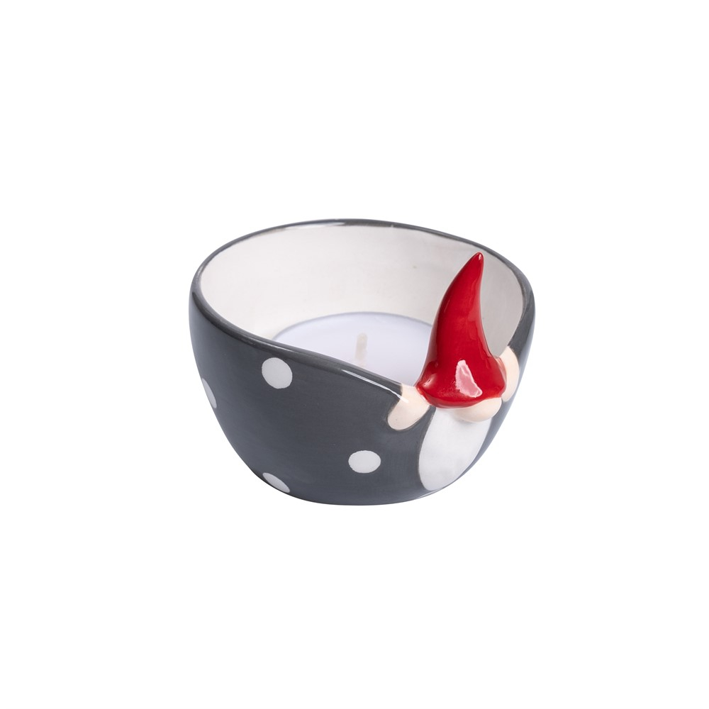 Lysestage/skål Peek-a-boo Santa High Hat