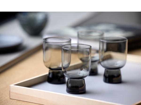 Lyngby Glas Sorrento Vandglas 30 cl 4 stk. Smoke