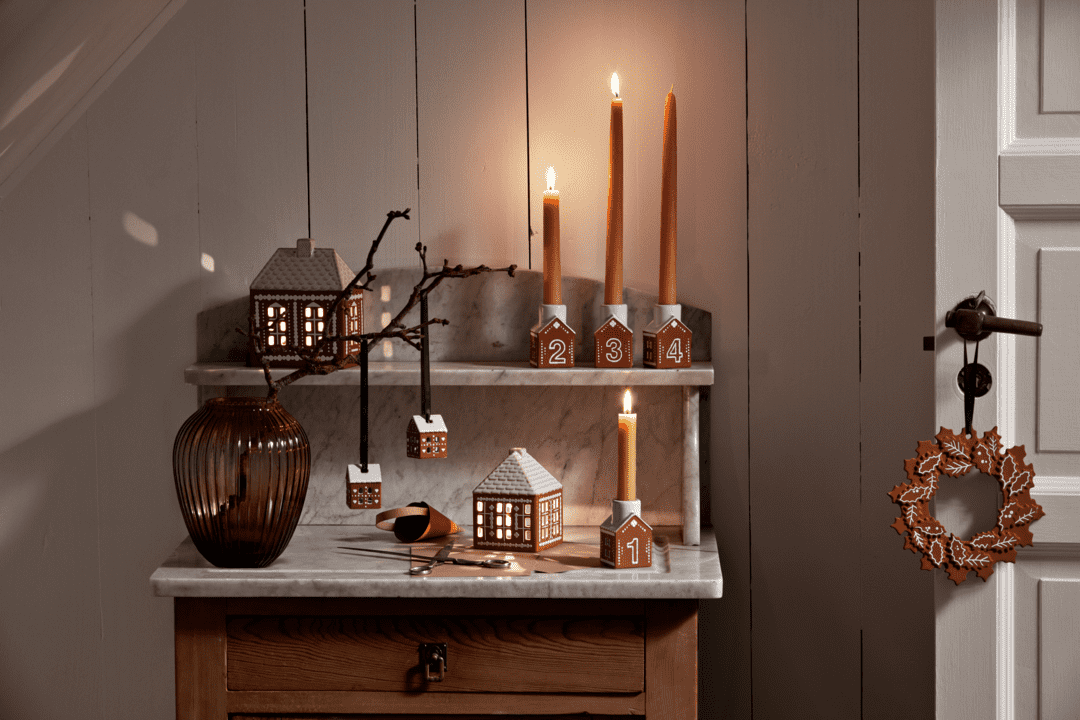 Kähler Gingerbread Juleophæng H5 brun 2 stk.