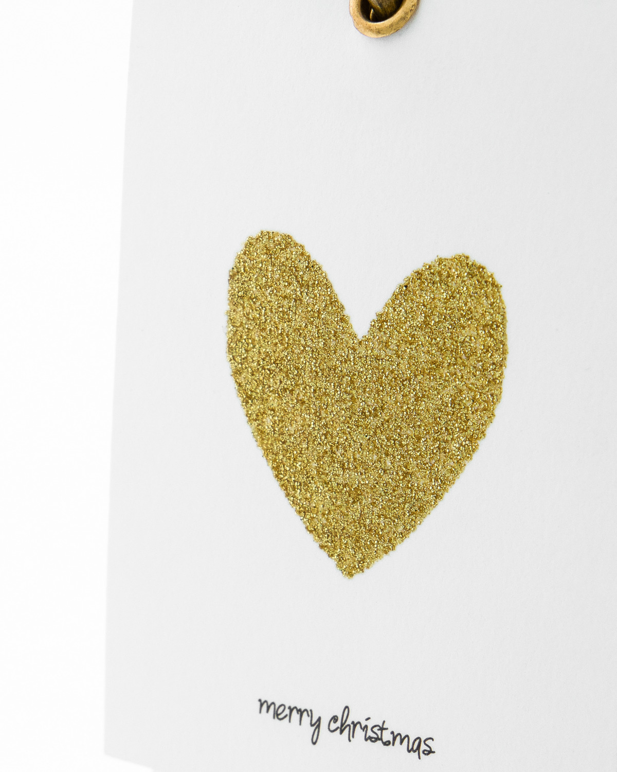 Gavemærker / til og fra kort 12 stk, Glitr, Hvid/Gylden