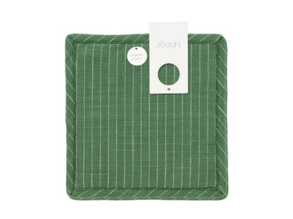 Södahl organic Line Grydelapper 20 x 20 cm 2 stk. Grøn