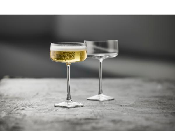 Lyngby Glas Krystal Zero Champagneskål 4 stk.