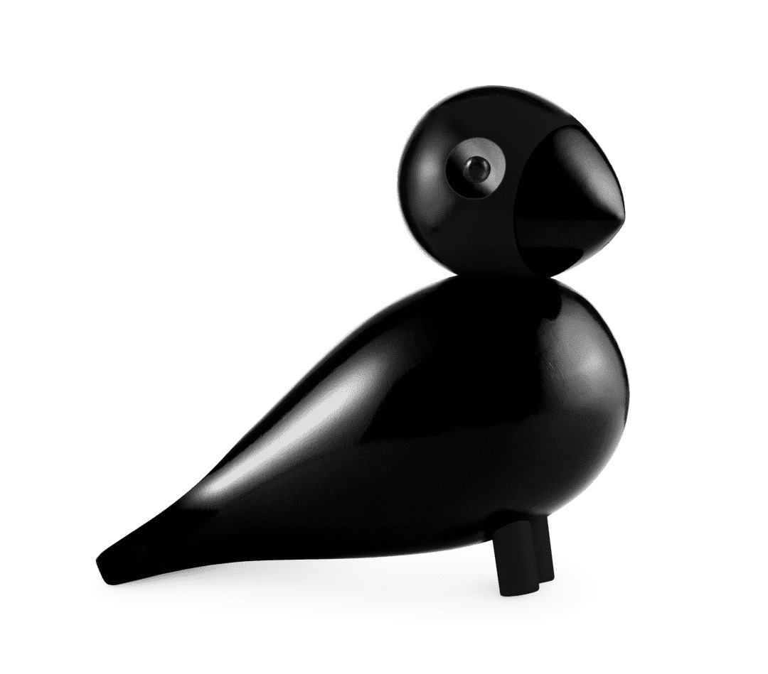 Kay Bojesen Sangfugl Ravn stor sort