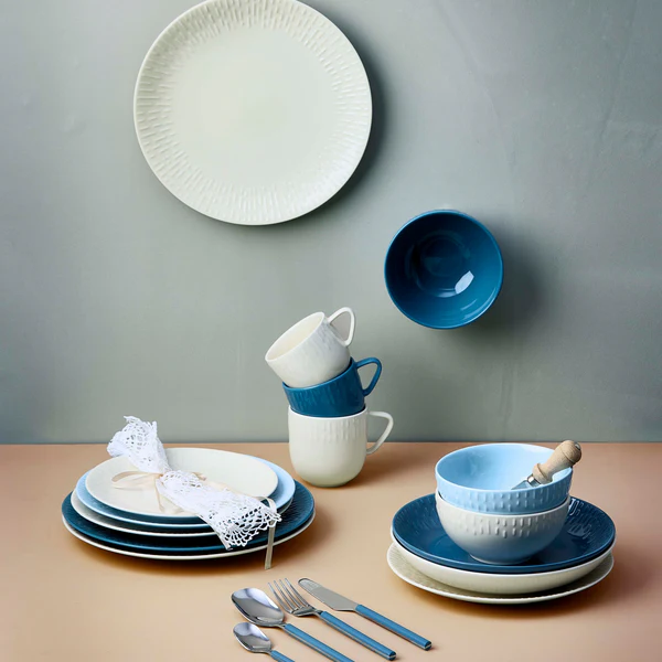 Confetti Vanilla skål m/relief porcelæn 14 cm.