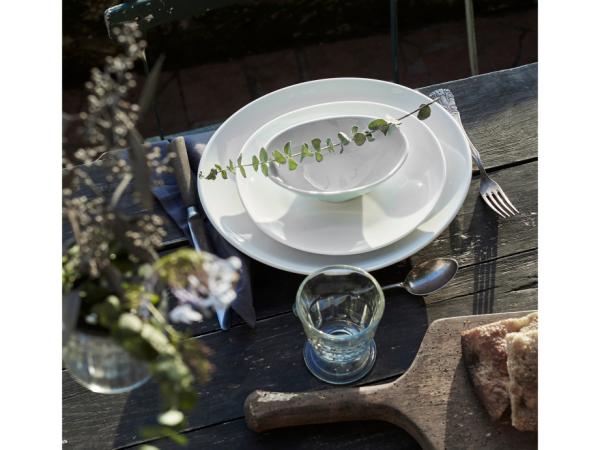 Pillivuyt Serie Originale Tallerken oval lille 23 x 20,5 cm Hvid