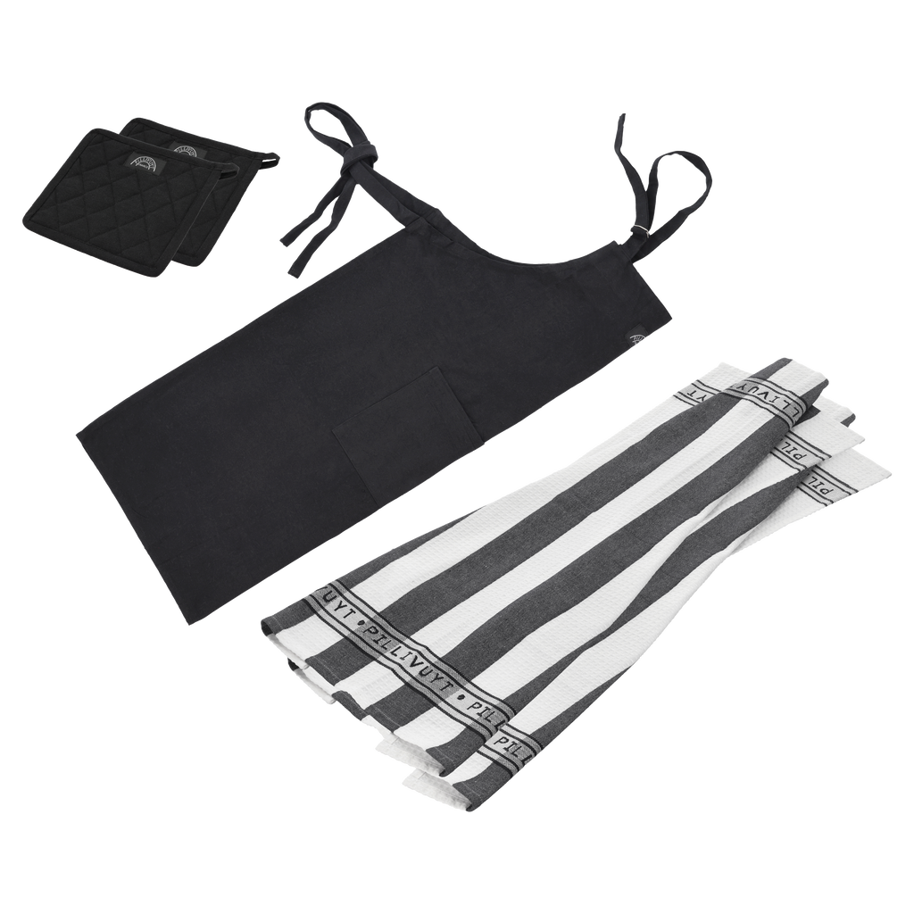 Pillivuyt Tekstilsæt recycle 5 dele Sort