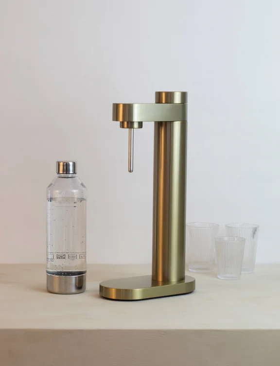 Stelton Brus kulsyremaskine, messing