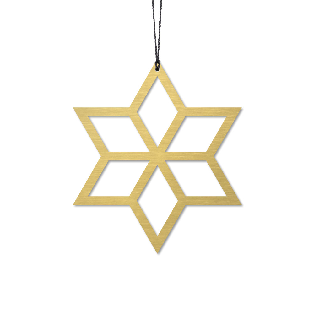 Stjerne, Kanter, Messing - 2 stk.