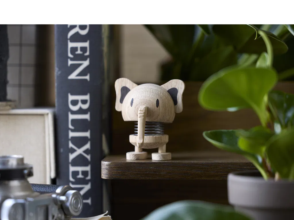 Hoptimist Elefant 6x6,5x6,9 cm, Lille, Eg