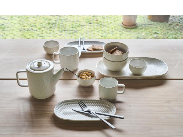 Villa Collection Elstra Tekande m. tefilter Dia. 20,8 x 16 cm 1,05 liter Offwhite