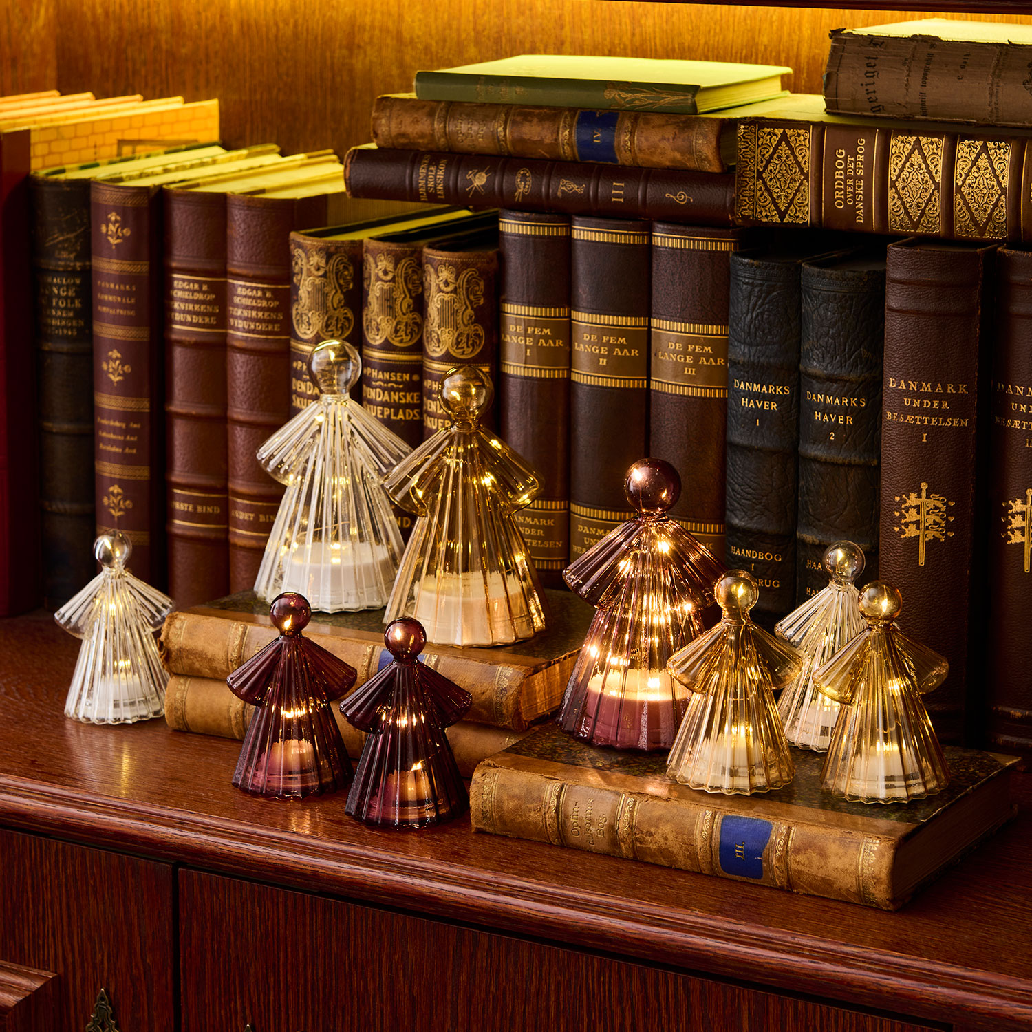 Alberte Engel H14cm Klar/Hvid, 10LED