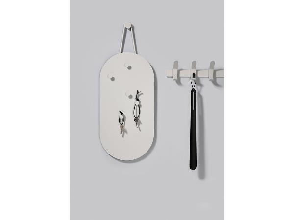 Zone A-bulletin board Opslagstavle m. 5 magneter 60 x 30 cm Soft Grey