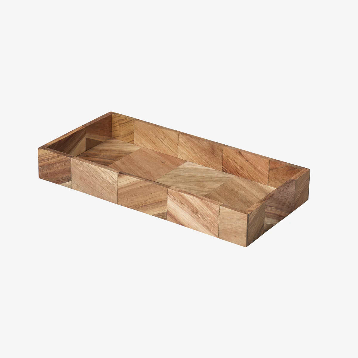 Bakke Sildemønstret akacietræ. 30x15x4.0 cm.