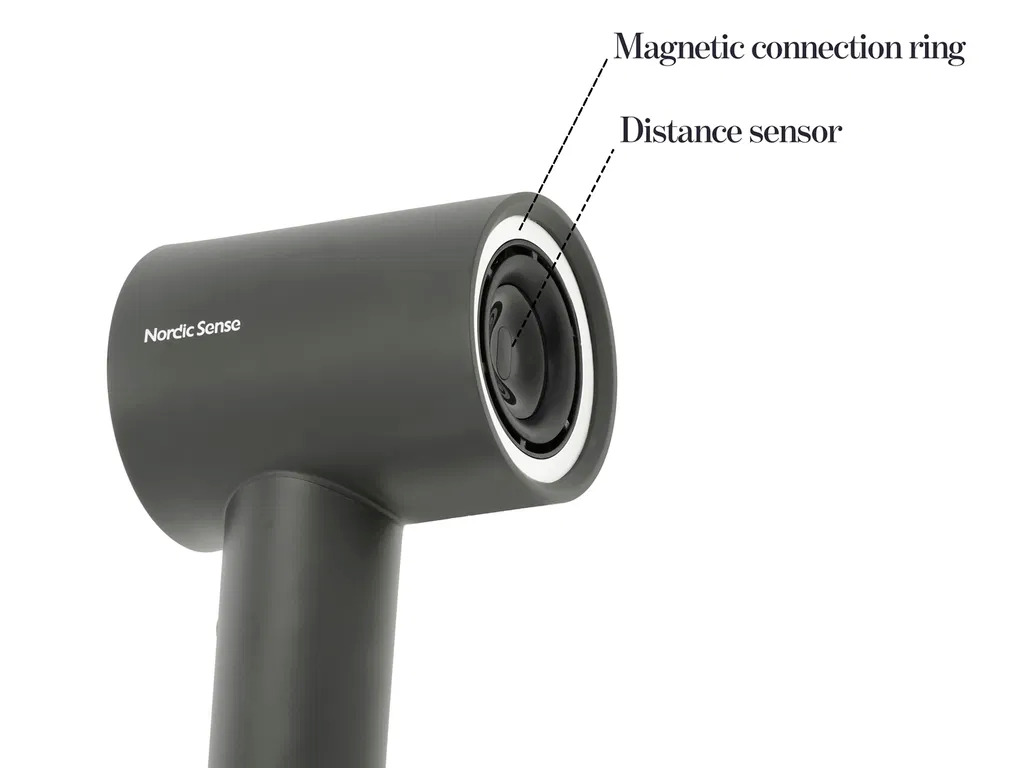 Nordic Sense AI-hårtørrer 1600 watt Grå