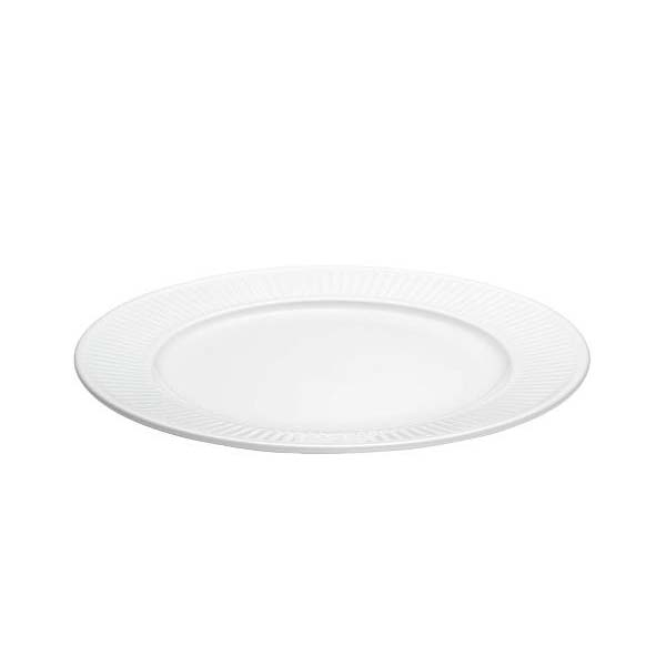 Pillivuyt Plissé Tallerken flad Dia 22 cm Hvid