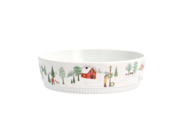 Pillivuyt Vinter Skål lav nr. 4 Dia 20 cm 1,2 liter Hvid