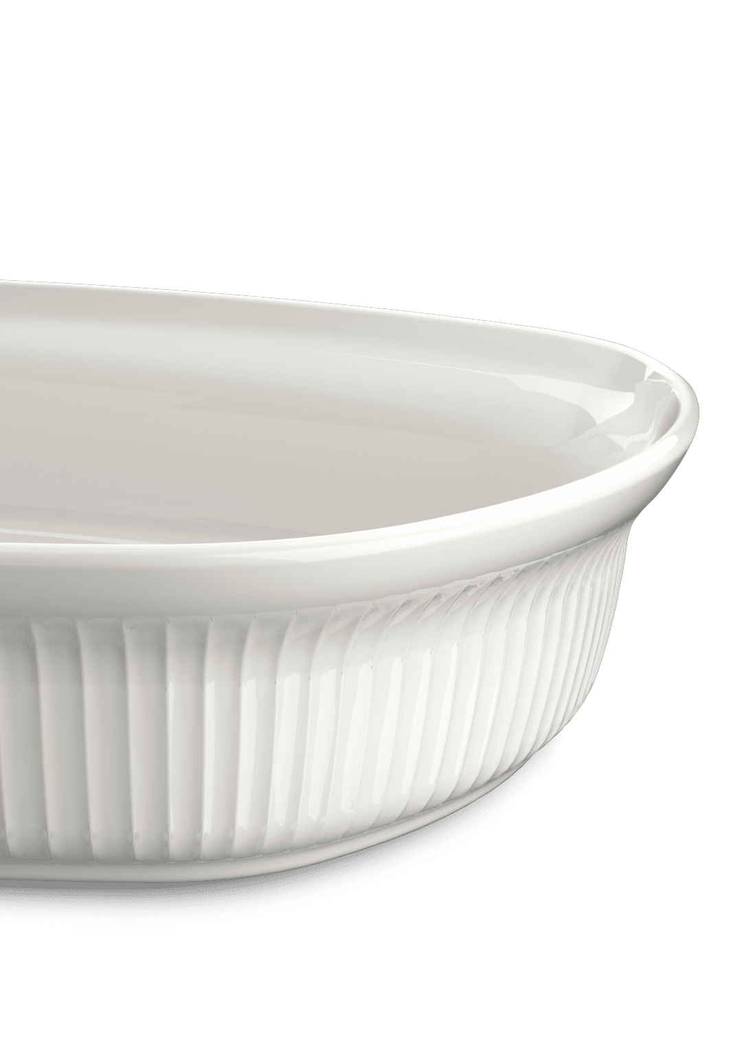 Kähler Hammershøi Ovnfast fad 39x29.5 cm hvid