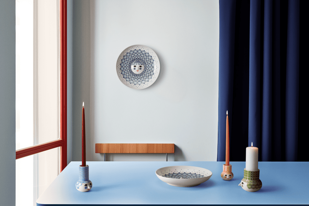 Wiinblad Olga Fad Ø33 cm blå