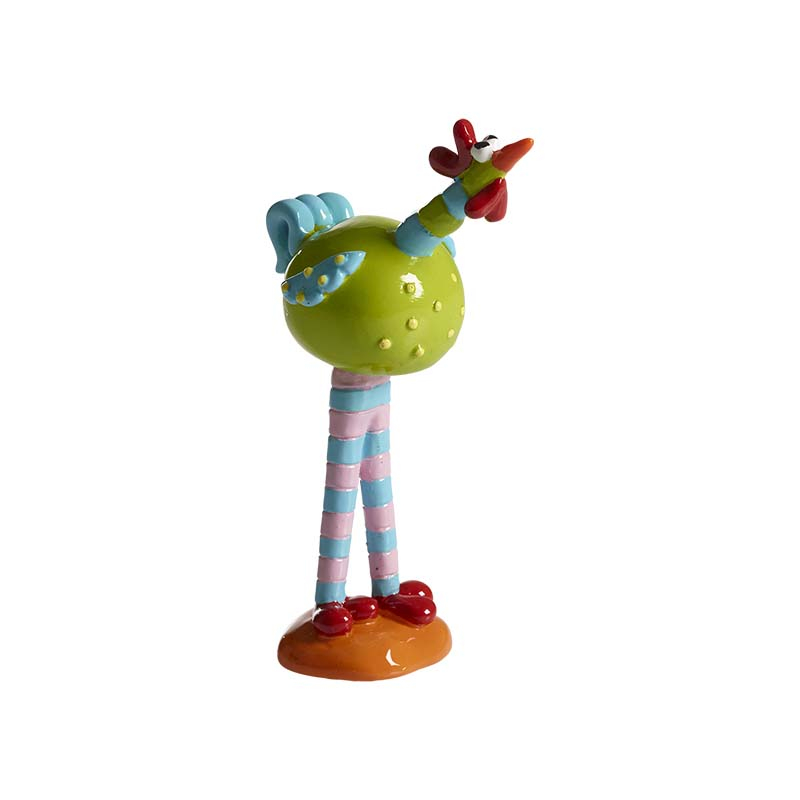 Gyllenkrok med ben, grøn H.12cm