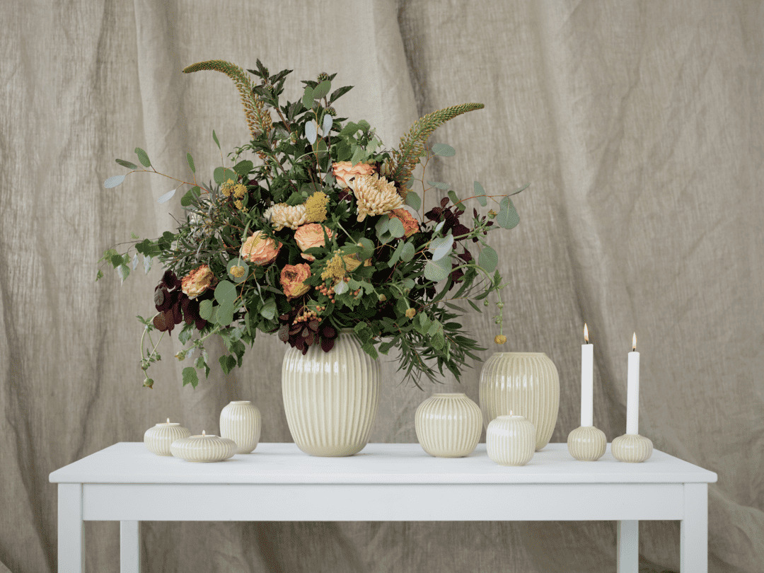 Hammershøi Fyrfadsstage Ø10 cm, Sand*