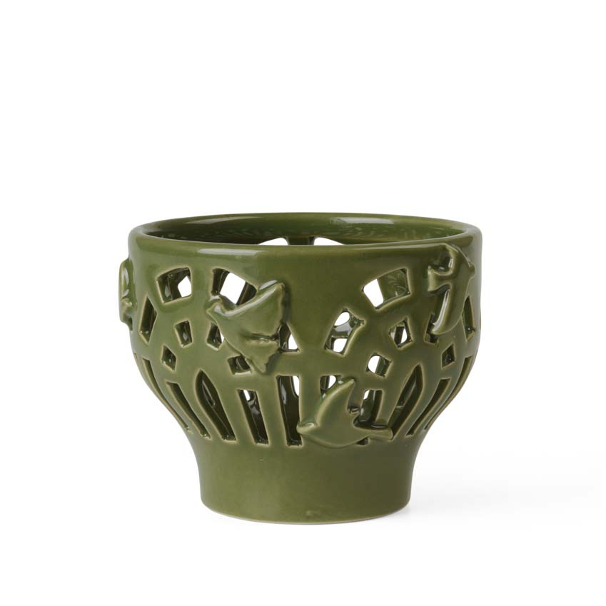 Orangery Fyrfadsstage Ø9.5 cm green gard