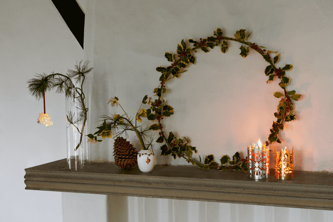 Lysestage Ø8 cm forgyldt