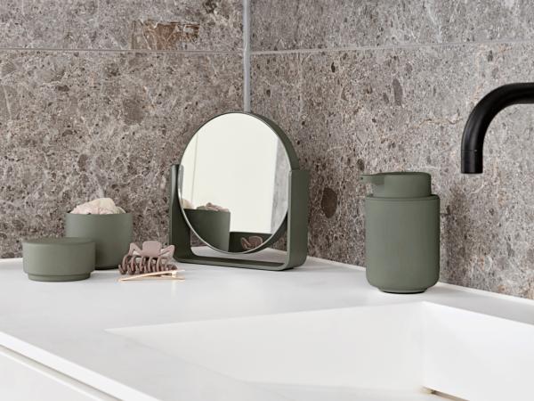 Zone Denmark Ume Spejl Dia 19 x 19,5 cm Olive green