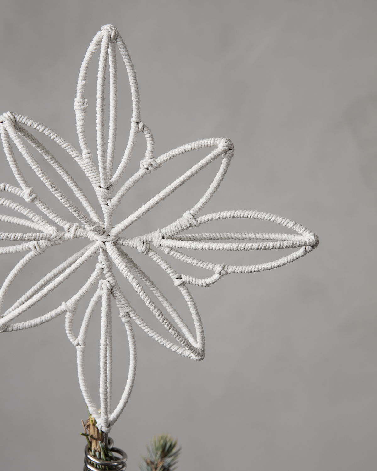Juletræsstjerne, Soft, Beige*