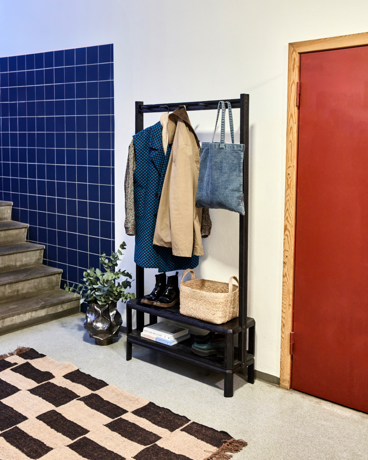 Knagerække, Mono, Sort