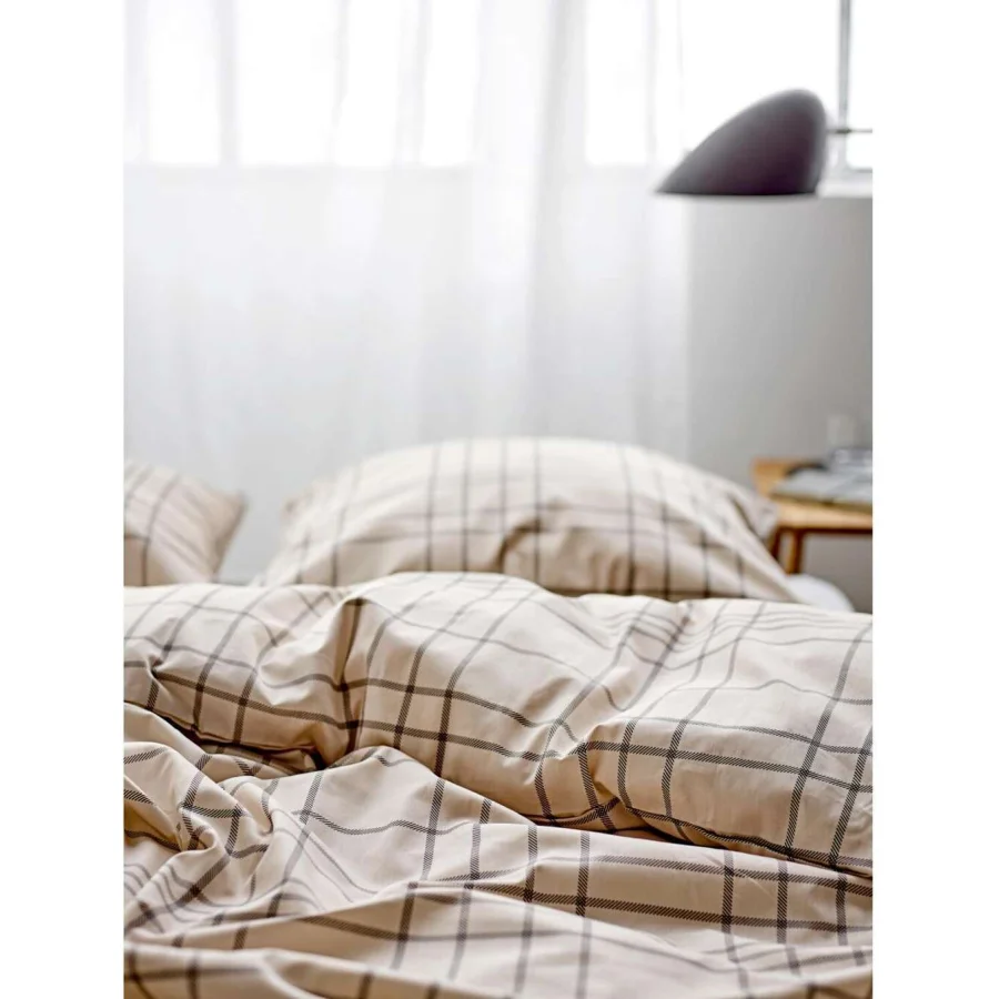 Södahl Tartan Sengetøj 140 x 200 cm Beige*